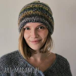 Prezent Czapka Cloud, na drutach, wełniana