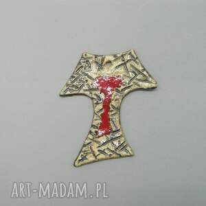 krzyż - tałka franciszkańska iv dekoracja, ściana, prezent, ceramika