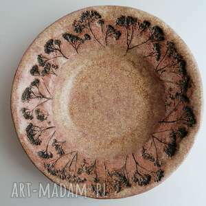 ręcznie zrobione ceramika talerz "różowy inaczej"