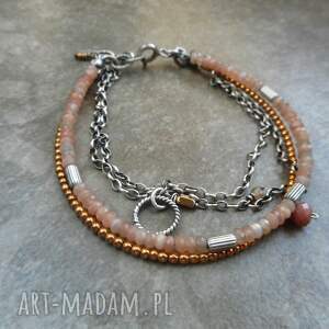 słoneczna bransoletka, srebro, srebrna bransoletka, kamienie słoneczne