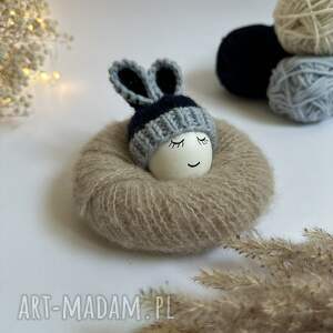 Czapeczka z uszami zająca na jajka wielkanocne - 1 szt