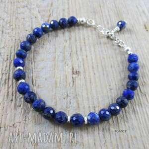 handmade kobieca bransoletka z lapis lazuli