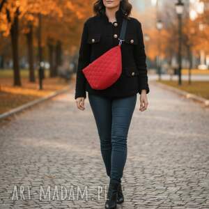 Prezent Torebka damska pikowana Hobo velvet T01 H001, torby na ramię