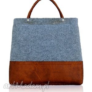 handmade torebki shopper bag simple nude