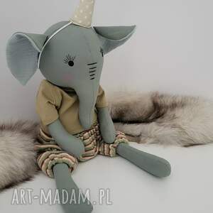 Prezent SŁOŃ przytulanka maskotka 44cm z personalizacją haft