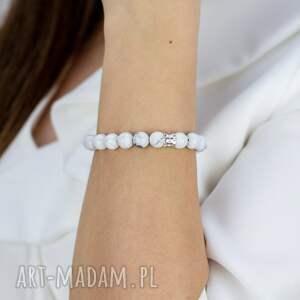 Bransoletka Pure Light z howlitem i srebrem 925 - ACHA Studio