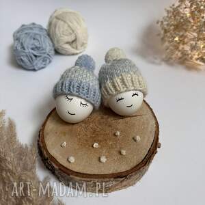 Czapeczki na jajka - zestaw 2 szt, ozdoby wielkanocne