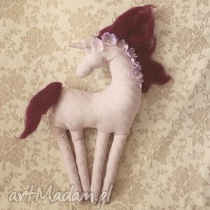 pokoik dziecka bajkowy jednorożec - kolor bzu koń konik wianek, kwiaty