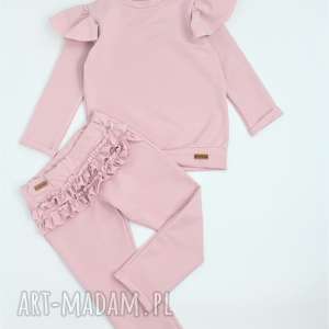 zestaw spodnie i bluza z falbankami - noeli