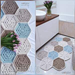 Esagono ze 75/130cm, ze sznurka, dywan heksagon