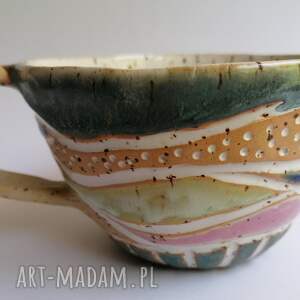 handmade ceramika duży kubek "pastelowe love" 4
