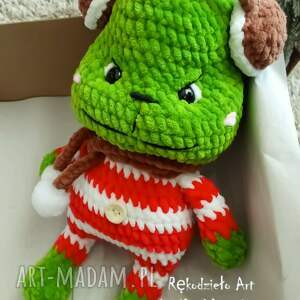 pomysł na prezent Grinch na szydełku, Maskotka, Świąteczny