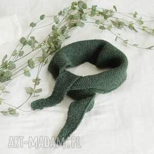 handmade szaliki mini - szalik zielony