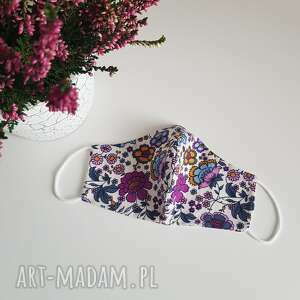 maka design maseczka bawełniana kobieca kwiaty