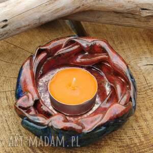 handmade ceramika ceramiczny świecznik c656)