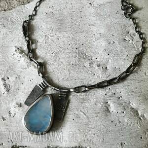 atelier4 kamień księżycowy - masywny naszyjnik, duży wisior, naszyjnik