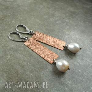 kolczyki z perłą perły hodowlane srebro, wyjątkowe prezenty
