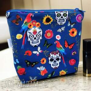 kosmetyczka damska welurowa etui do torebki organizer torby duża