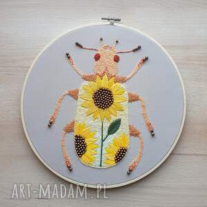 Chrząszcz ze Słonecznego Ogrodu - ozdoba na ścianę, dekoracja - ścienna