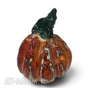 Ceramiczna dynia handmade - jesienna ozdoba do domu