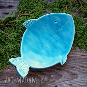 ręczne wykonanie ceramika mydelniczka ryba