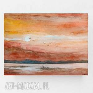 pejzaż - akwarela formatu 18/24 cm