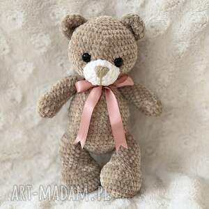 miś bajtuś ręcznie robiony w kolorze brązu, produkt polski, rękodzieło