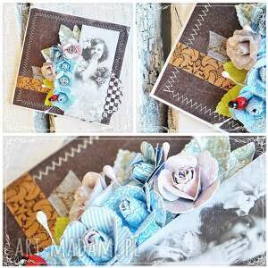 handmade scrapbooking kartki dla babci - vintage