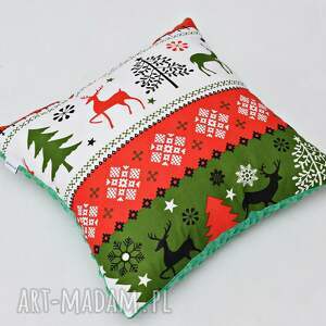 handmade pomysł na prezent święta świąteczna, poduszka na święta, ozdobna poduszka