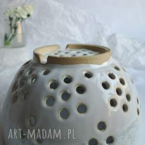 handmade ceramika durszlak ceramiczny większy