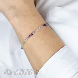 Prezent Bransoletka srebrna z fluorytem Luminous harmony