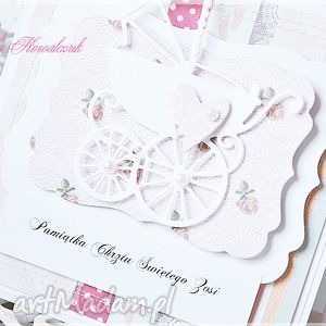 scrapbooking kartki pamiątka chrztu świętego, chrzest