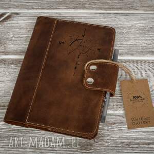 ręcznie robiony skórzany notes, okładka - Darkness Gallery akcesoria notesy