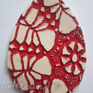 handmade ceramika magnes jajko