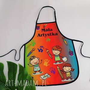hand-made dla dziecka fartuszek wodoodporny do malowania kolorowy
