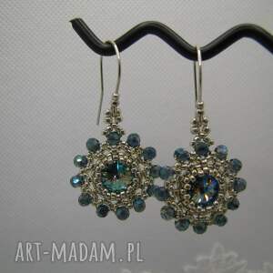 Kolczyki Swarovski Paradise Shine - ręcznie robione