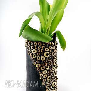 handmade ceramika wazon ceramiczny - koral