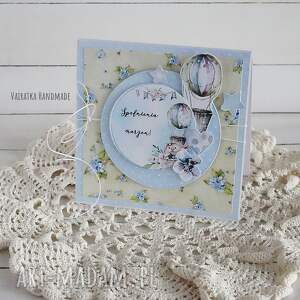 handmade scrapbooking kartki kartka urodzinowa z balonem, 501