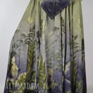 barwiona roślinami dzika spódnica nimfa z głębin 5, pełnego koła eco