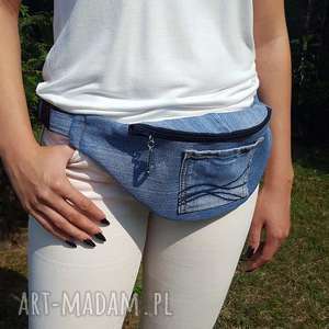 hand-made nerki nerka z niebieskiego jeansu