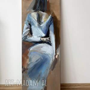 jak wino 130x50, obraz kobieta, kobieta grafika obrazy kobiet, duży szkic