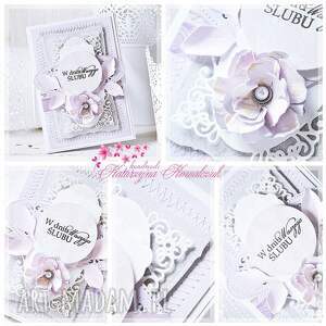 ręczne wykonanie scrapbooking kartki kartka ślubna