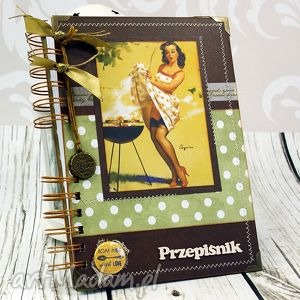 handmade przepiśnik pin up girl - grill