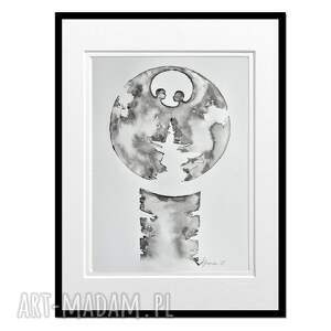 Somos Uno 9, grafika obraz ręcznie malowany