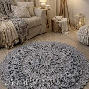 Dywan na szydełku, 3d, ze sznurka