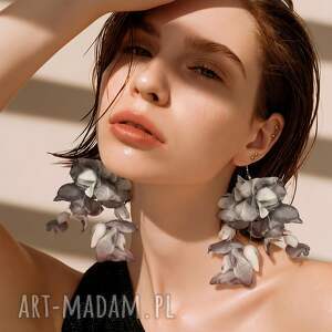 kolczyki szare długie wiesz et pier, slu, suk