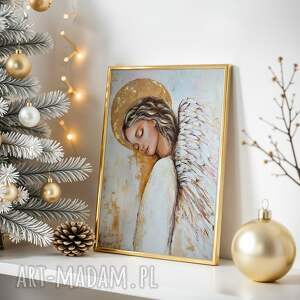 plakat 30x40 cm - śpiący anioł 2 0713, plakaty na scianę