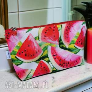 kosmetyczka damska welurowa etui do torebki organizer torby duża