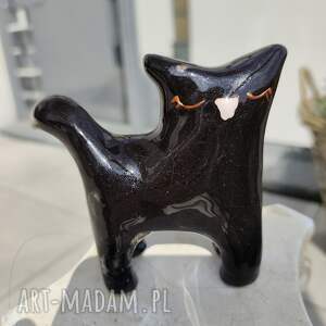 ceramiczny, kot, ceramika, figurka