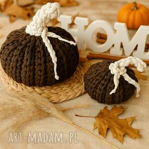 dynie, dynia na szydełku, boho dekoracje